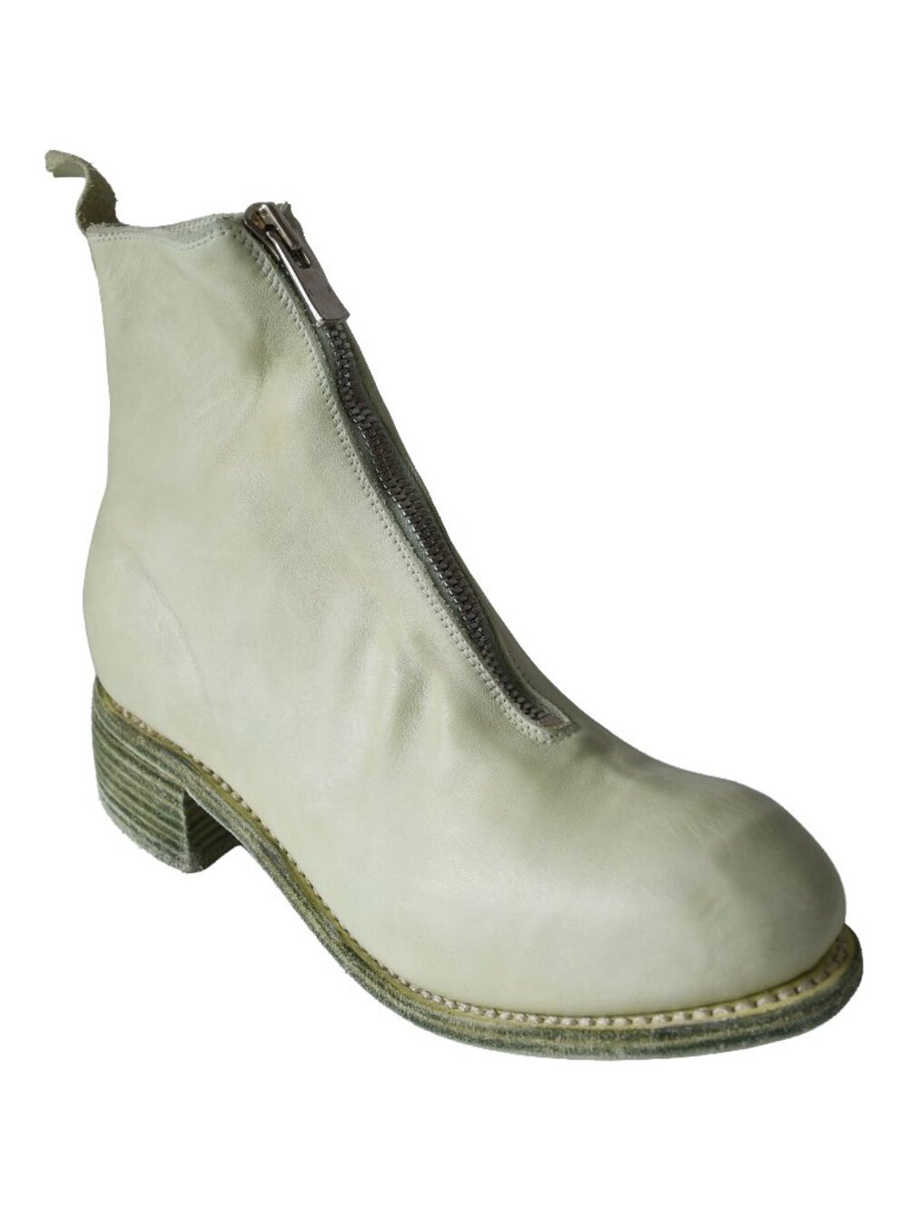 Guidi PL1 Soft Horse Full Grain Front Zip Boot Mint Green